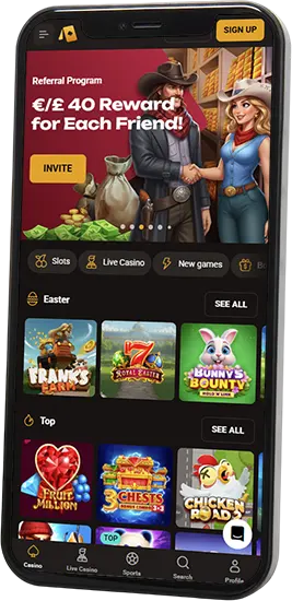 Webversie van Slotlair casino op je telefoon