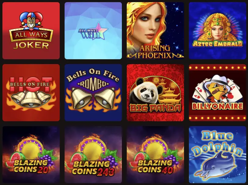 Populaire gokkasten bij Slotlair Casino